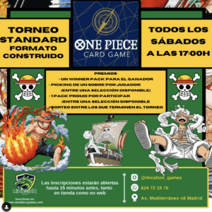 Inscripción ONE PIECE STANDARD (Sábado)