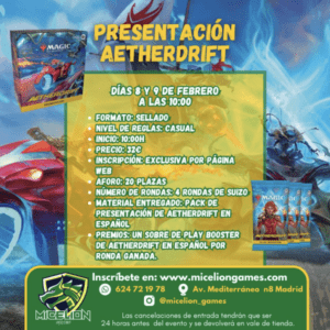 Presentación AETHERDRIFT (Domingo 09/02 - 10:00h)