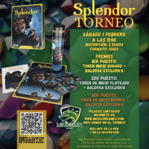 Inscripción TORNEO SPLENDOR (Sábado 01/02 - 11:00h)