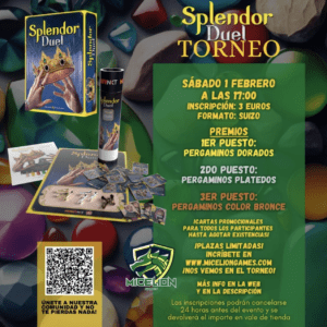 Inscripción TORNEO SPLENDOR (Duel) (Sábado 01/02 - 17:00h)