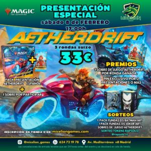 Inscripción Presentación ESPECIAL Aetherdrift