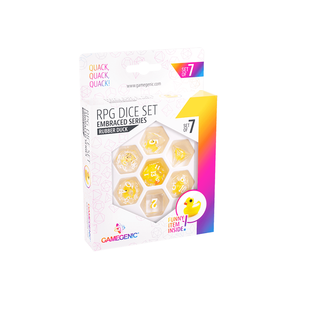 ggs50001ml_00 Rubber Duck RPG Dice Set (7pcs)