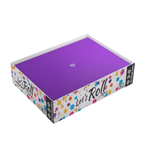 Magnetic Dice Tray Rectangular Black/Purple