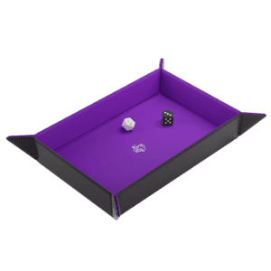 Magnetic Dice Tray Rectangular Black/Purple
