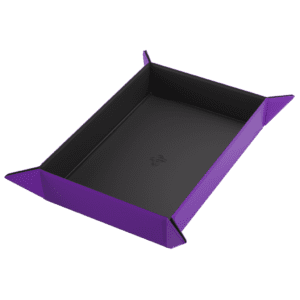 Magnetic Dice Tray Rectangular Black/Purple