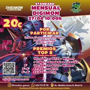 Inscripción Digimon mensual