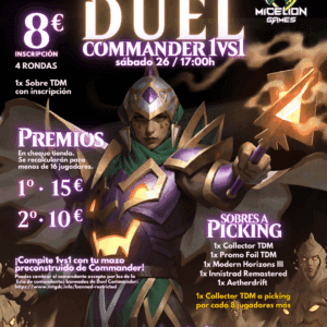 Inscripción COMMANDER DUELS PRECONS 1vs1 sábado