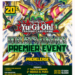 Inscripción Yu-Gi-Oh! PRERELEASE DUELIST'S ADVANCE