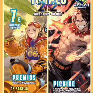 Inscripción torneo 2vs2 One piece