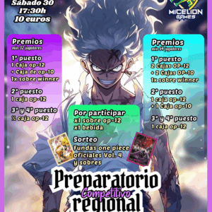Inscripción Preparatorio regional One Piece