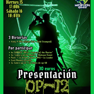 INSCRIPCIÓN SÁBADO PRES OP-12