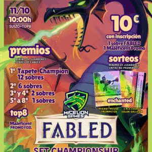 Inscripción Lorcana Fabled Set Championship