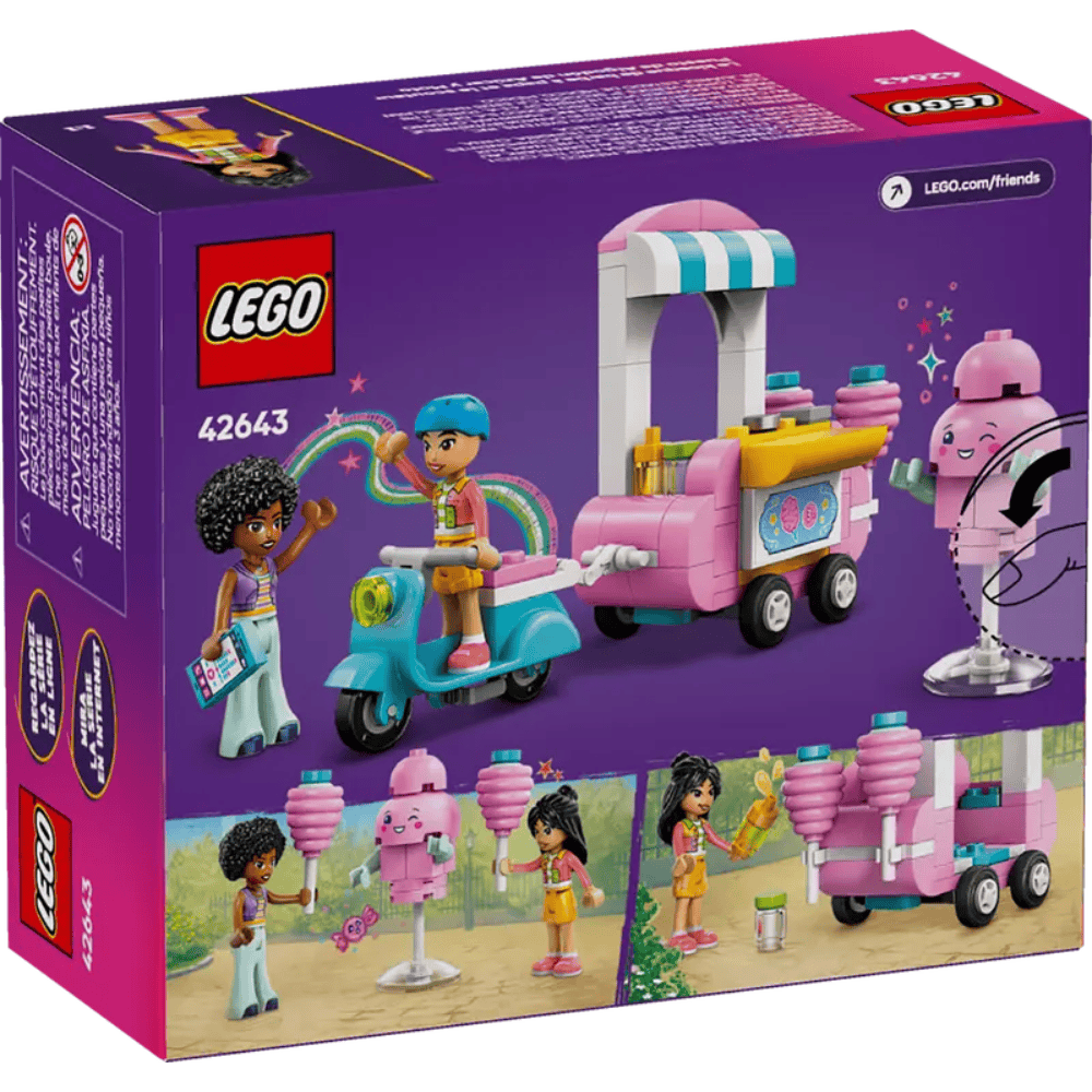 LEGO - Friends - Puesto de Algodón de Azúcar y Moto - 42643