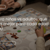 tcg para niños vs adultos