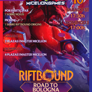 Inscripción Riftbound Road to Bologna Dom 1