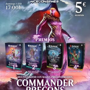 Inscripción COMMANDER PRECONSTRUIDOS
