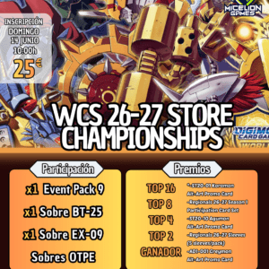 Inscripción Digimon Store CHAMPIONSHIP