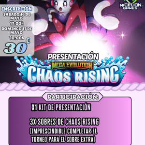 Inscripción PRESENTACIÓN Chaos Rising (DOMINGO)