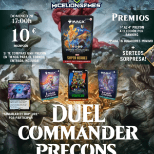 Inscripción DUEL COMMANDER PRECONSTRUIDOS JUNIO