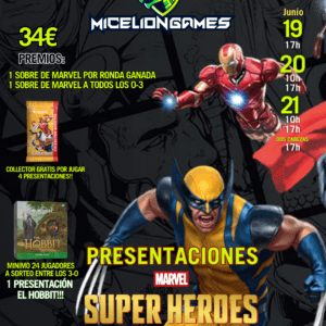 Inscripción PRESENTACIÓN MARVEL SUPERHEROES D-2 CABEZAS