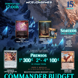 Inscripción COMMANDER BUDGET 100 mensual Junio