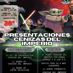 Inscripción Presentación SWU: Cenizas del imperio Domingo T