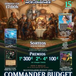 Inscripción COMMANDER BUDGET AGOSTO