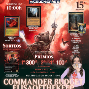 Inscripción COMMANDER BUDGET ELISAOFTHEKEEP