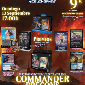 Inscripción COMMANDER PRECONSTRUIDOS Septiembre