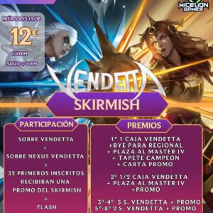 Inscripción Riftbound Skirmish Vendetta Agosto