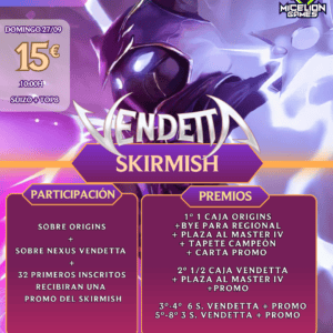 Inscripción Riftbound Skirmish Vendetta SEPTIEMBRE