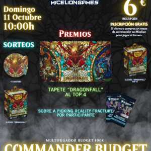 Inscripción COMMANDER BUDGET DRAGONFALL