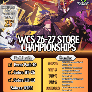 Inscripción Digimon Store CHAMPIONSHIP OCT