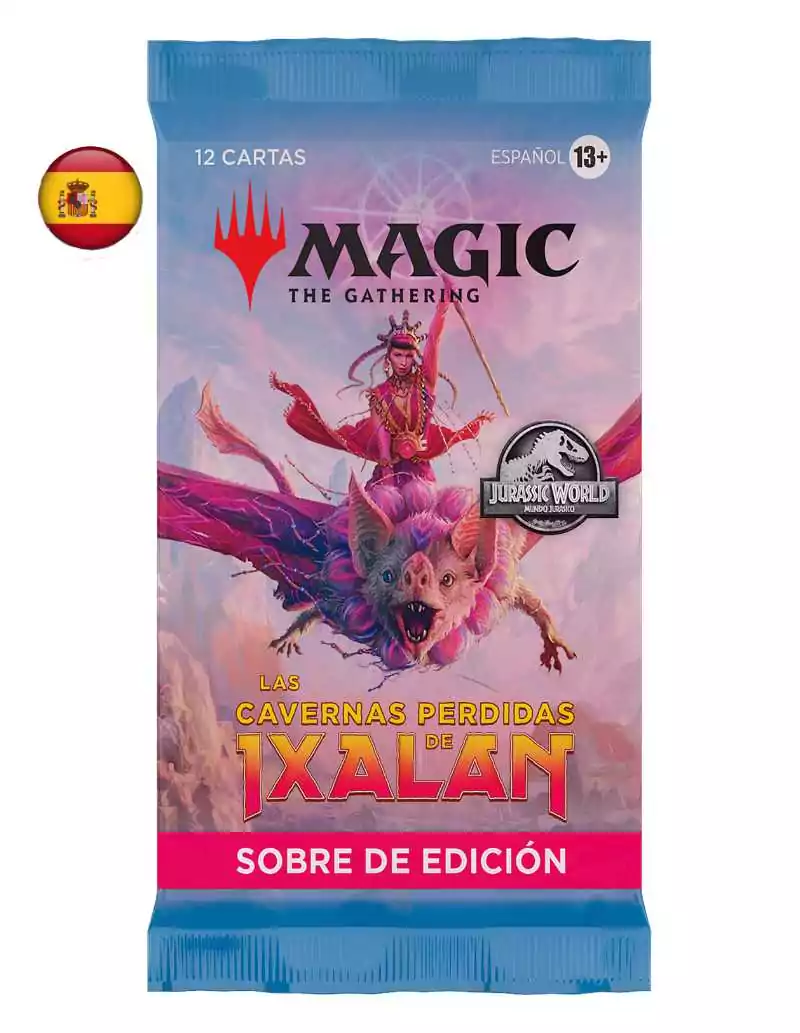 sobre en español de edición de la colección las cavernas perdidas de Ixalan de Magic