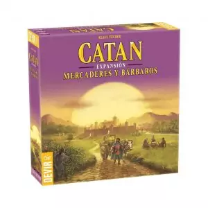 juego de mesa catan, expansión mercaderes y bárbaros