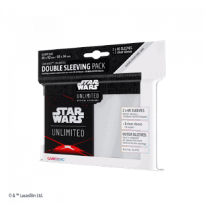 Star Wars Unlimited: Art sleeves Double Space Red