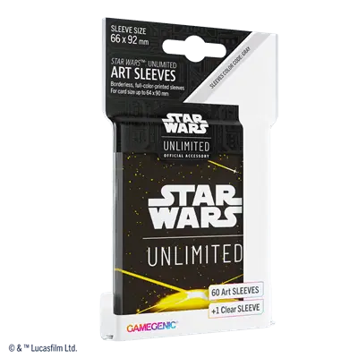 Star Wars Unlimited: Art sleeves Card Black Yellow