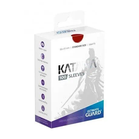 Ultimate Guard - Katana Sleeves Standard Rojo