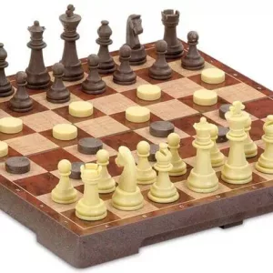 Juego de mesa de damas y ajedrez de la marca cayro