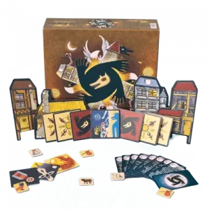 Juego de mesa completo y expansiones de Los Hombres Lobo de Castronegro