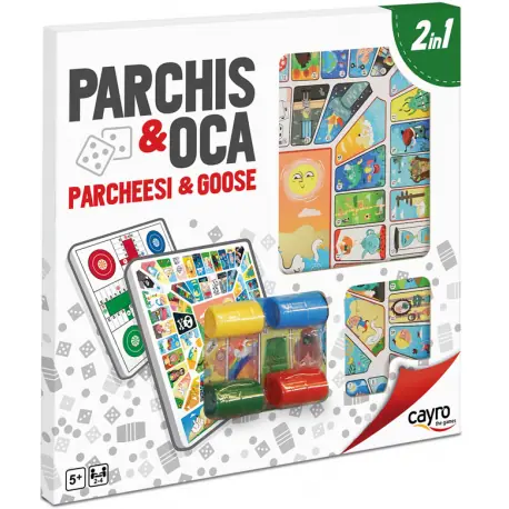 Juego de mesa parchís y oca