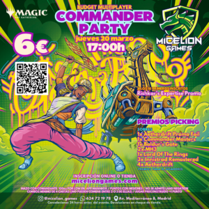 Inscripción MTG Commander Party jueves 20 de marzo (17:00)