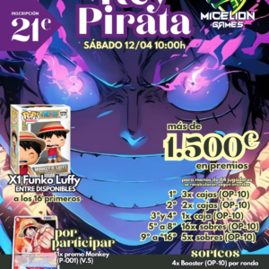 Inscripción One Piece Rey Pirata 12/04 10h