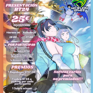 Inscripción Digimon Presentación BT24 S-17
