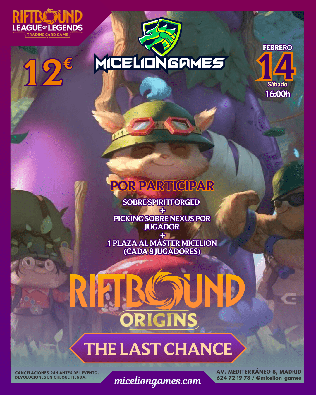 Inscripción Riftbound Last Chance | Micelion Games