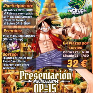 Inscripción presentación OP15 Viernes