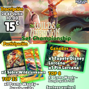 Inscripción Lorcana Wilds Unknown Set Championship
