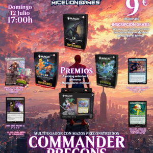 Inscripción COMMANDER PRECONSTRUIDOS JULIO