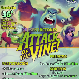 Inscripción PRESENTACIÓN Attack of the vine S-M
