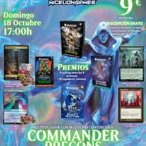 Inscripción COMMANDER PRECONSTRUIDOS Octubre